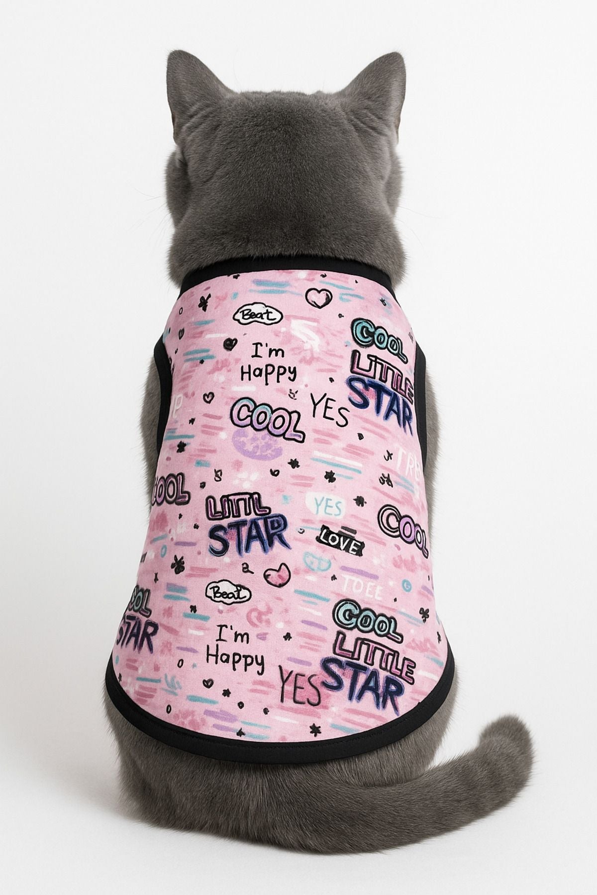 Dog or Cat T-Shirt - White Stars