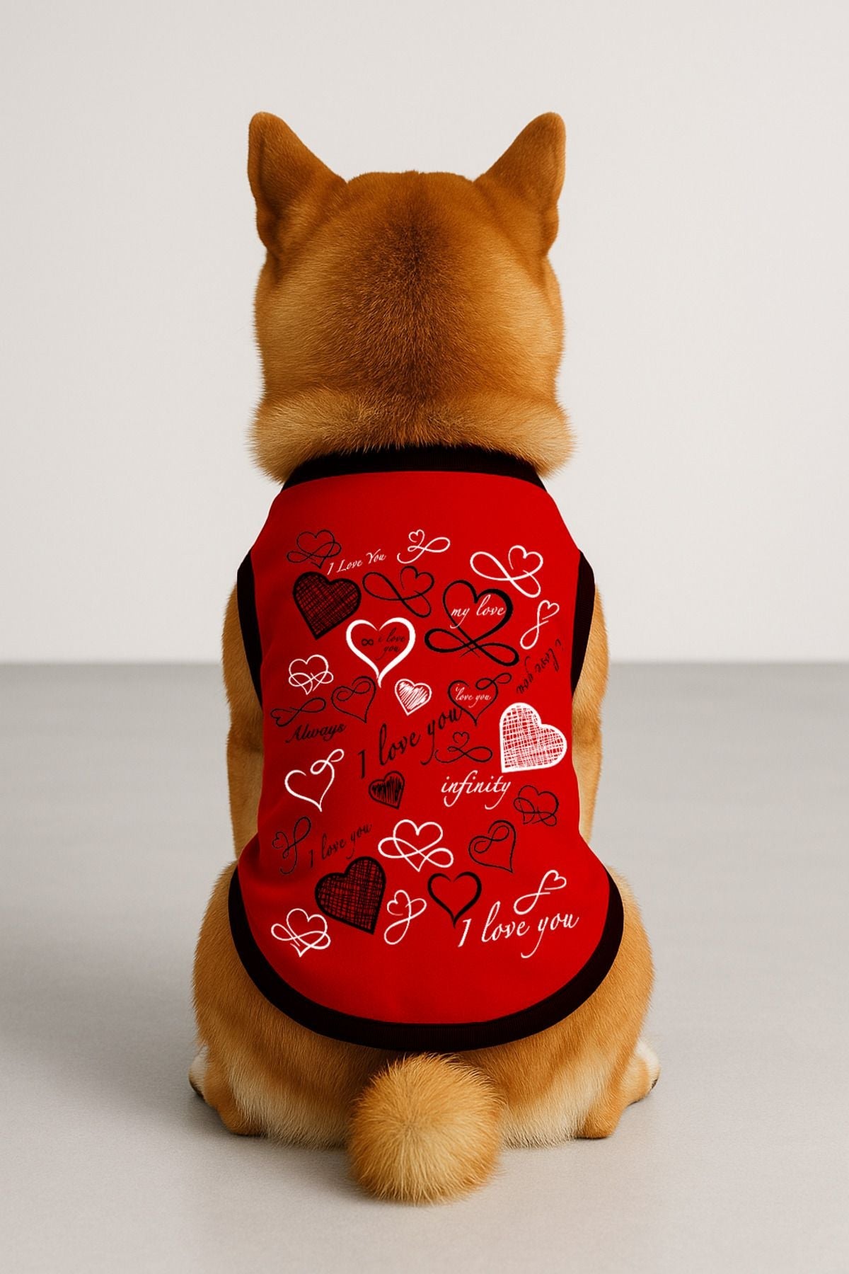 Dog or Cat T-Shirt - Red Heart