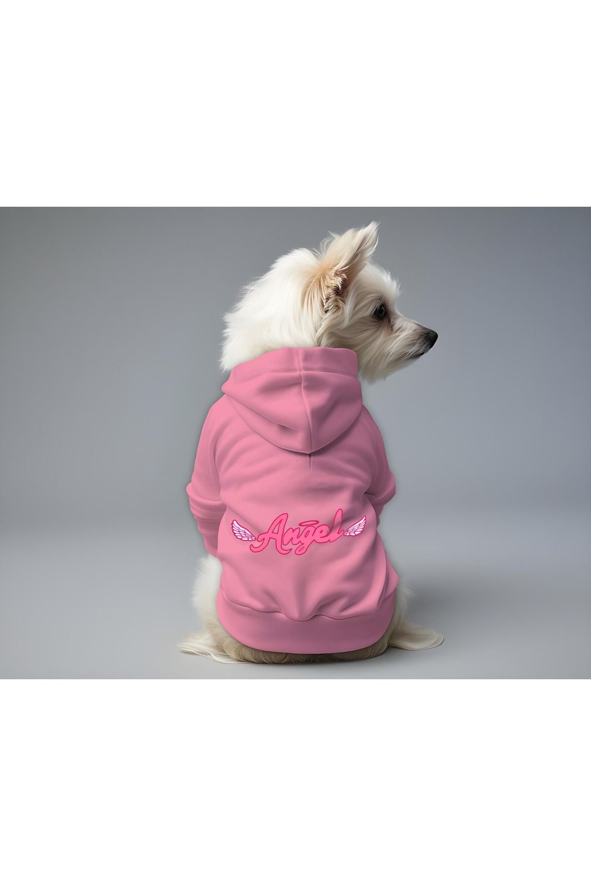 Dog or Cat Hoodie - Pink Angel