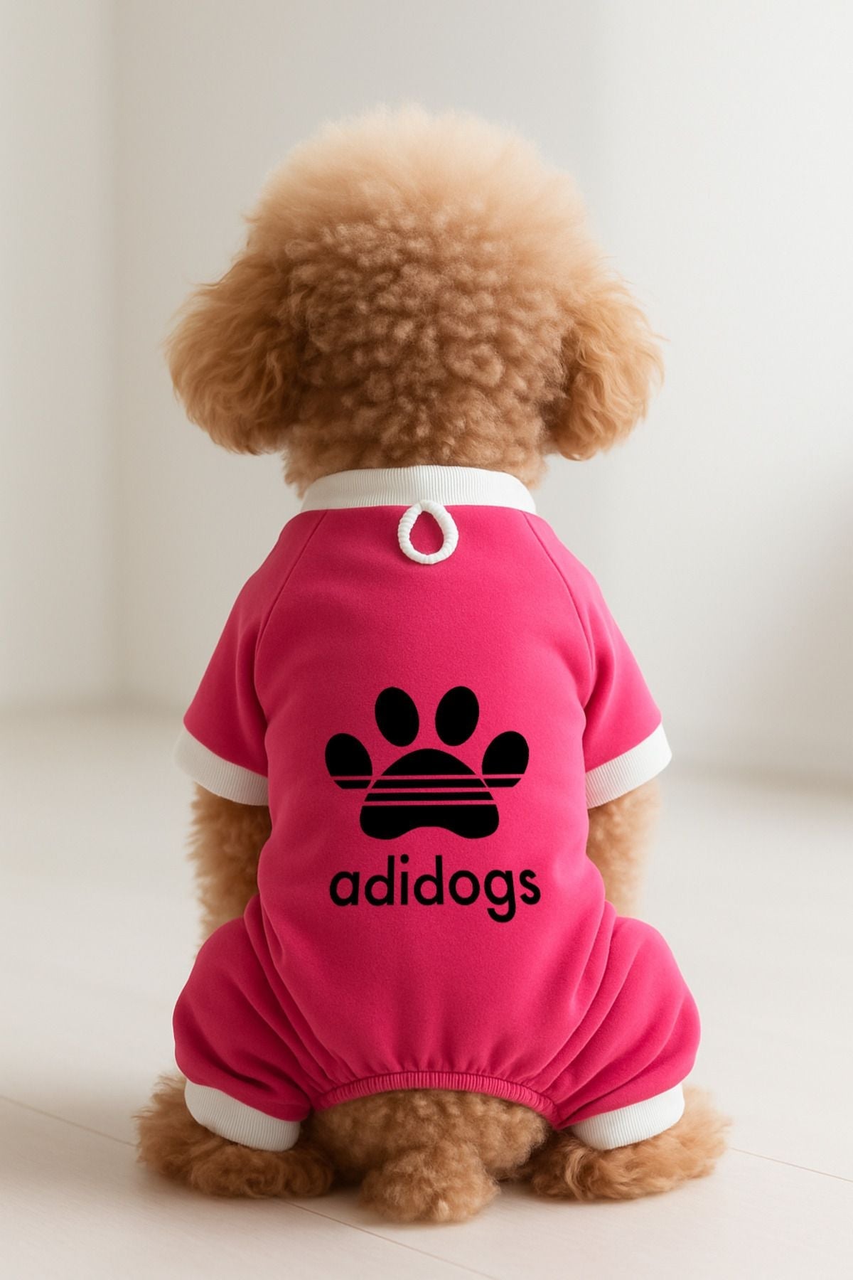 Dog or Cat 4 Leg Jumpsuit - Pink Adidogs