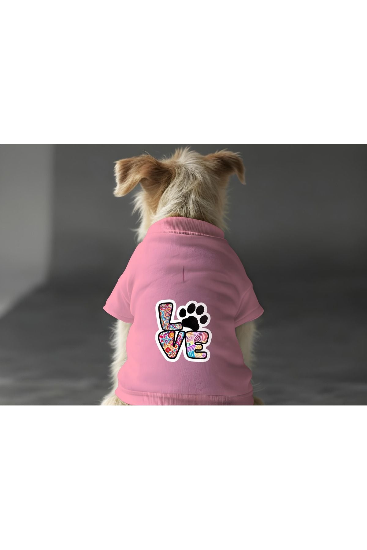 Dog or Cat Sweatshirt - Pink Colorful Love