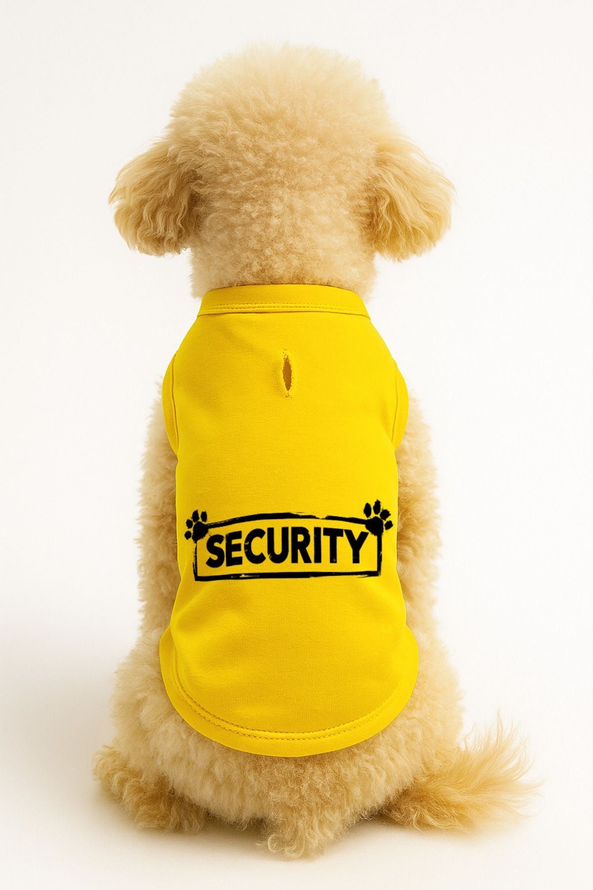 Dog or Cat T-Shirt - Yellow Security