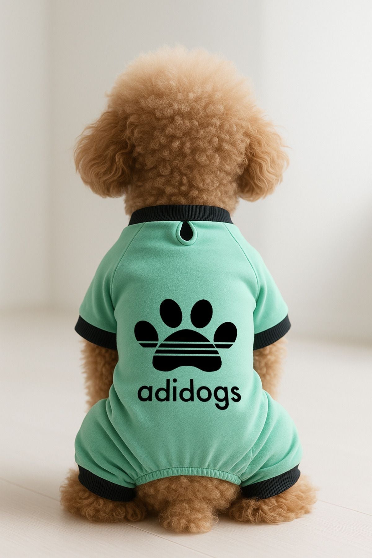 Dog or Cat 4 Leg Jumpsuit - Green Adidogs