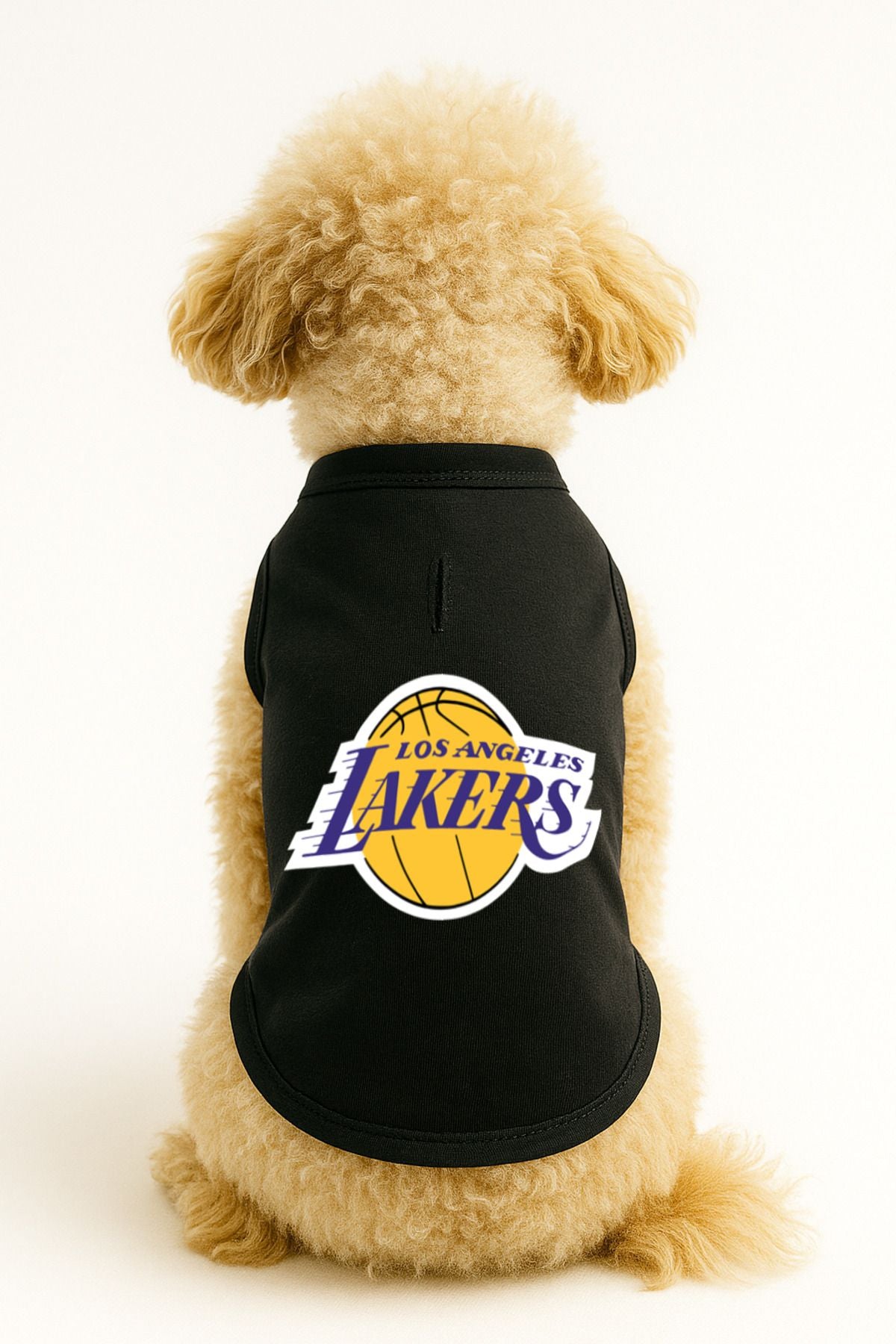 Dog or Cat T-Shirt - Black Los Angeles Lakers