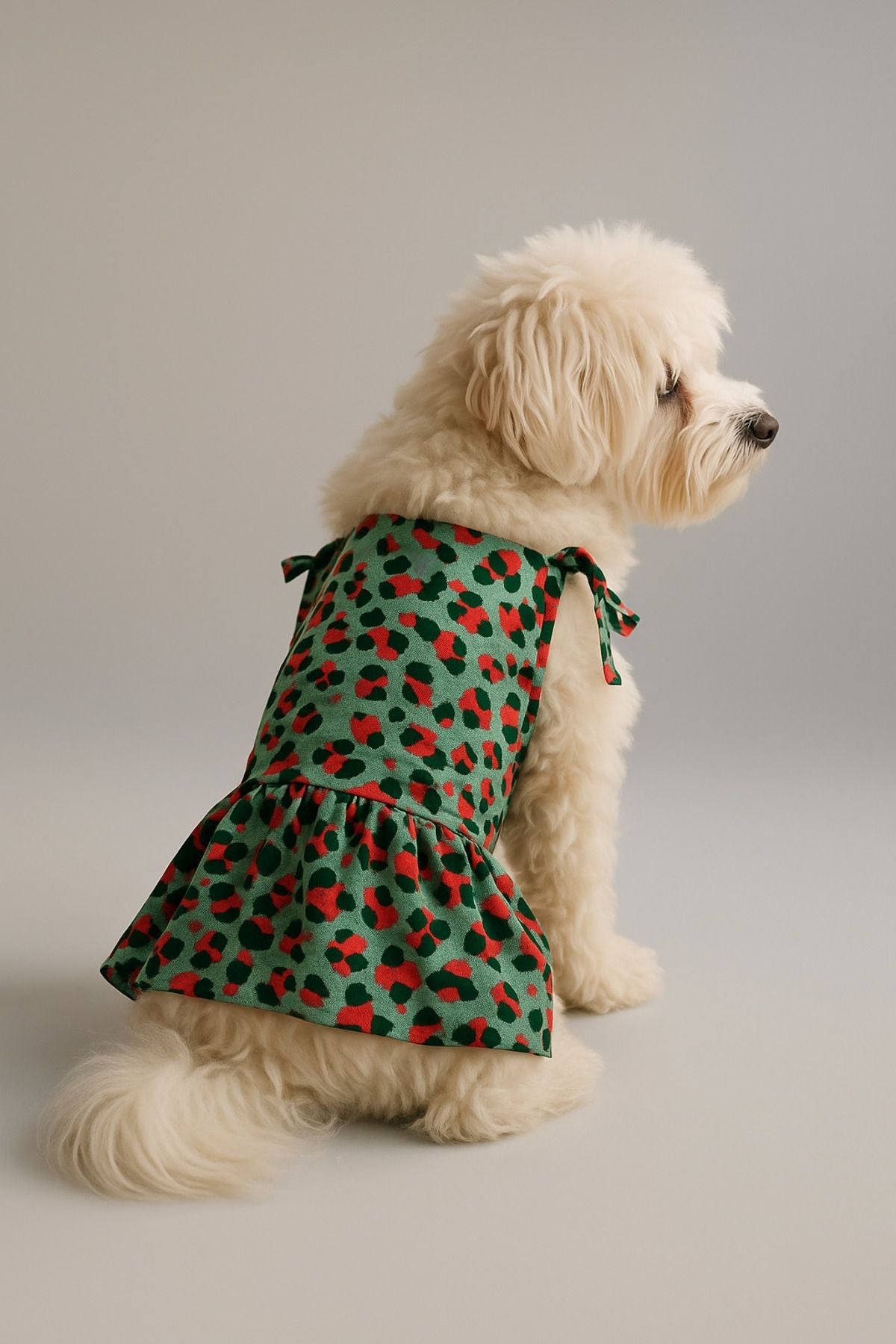 Dog and Cat Dress - Leopard Frilly