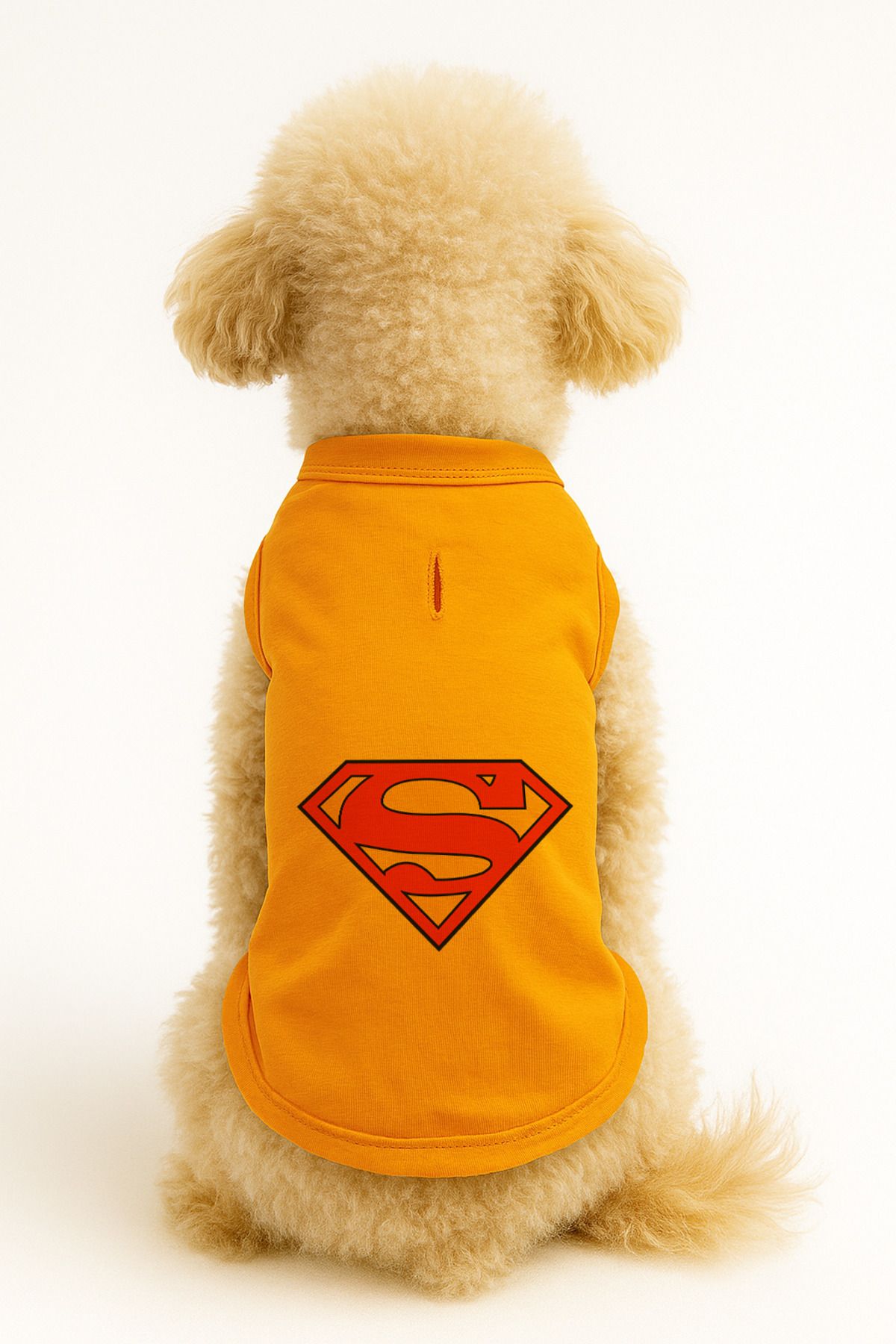 Dog or Cat T-Shirt - Orange Superman