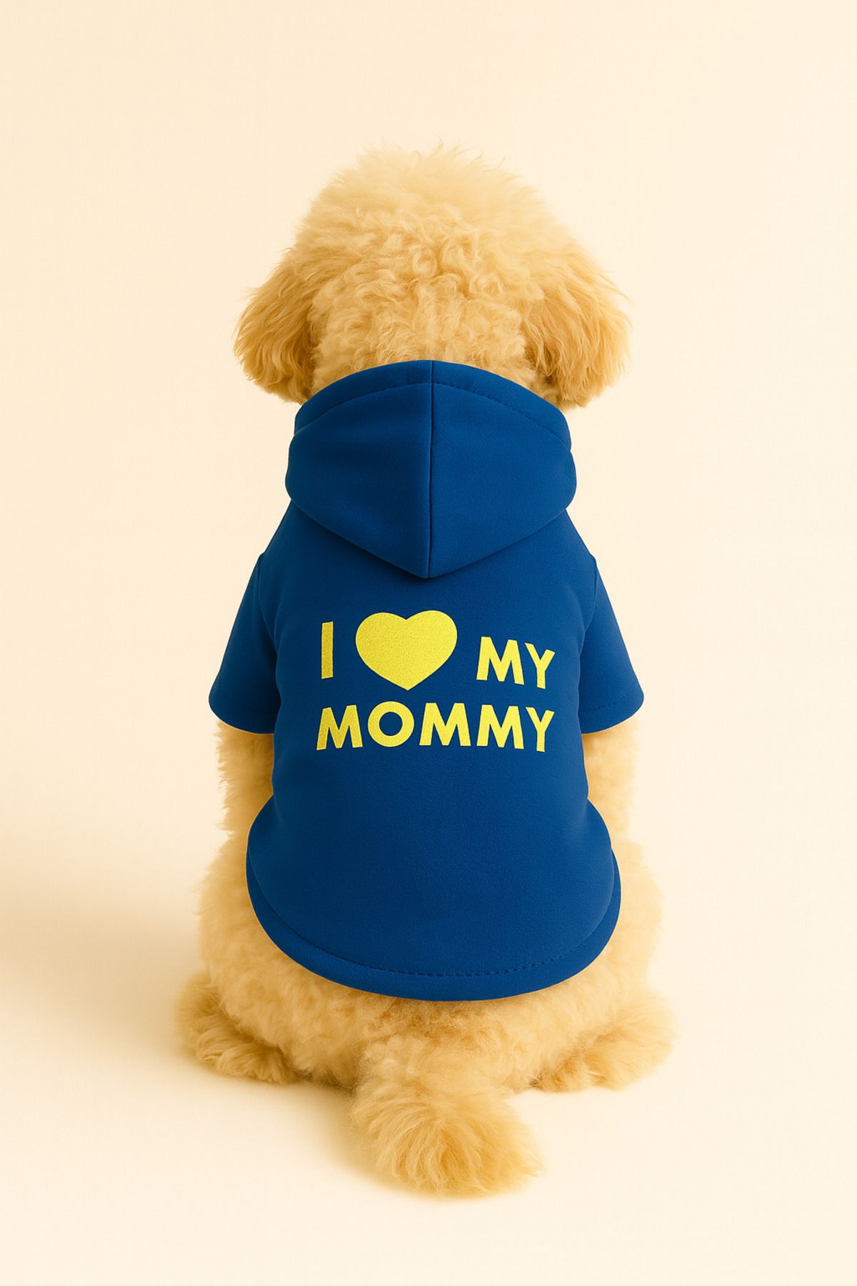 Dog or Cat Hoodie - Blue I Love Mommy