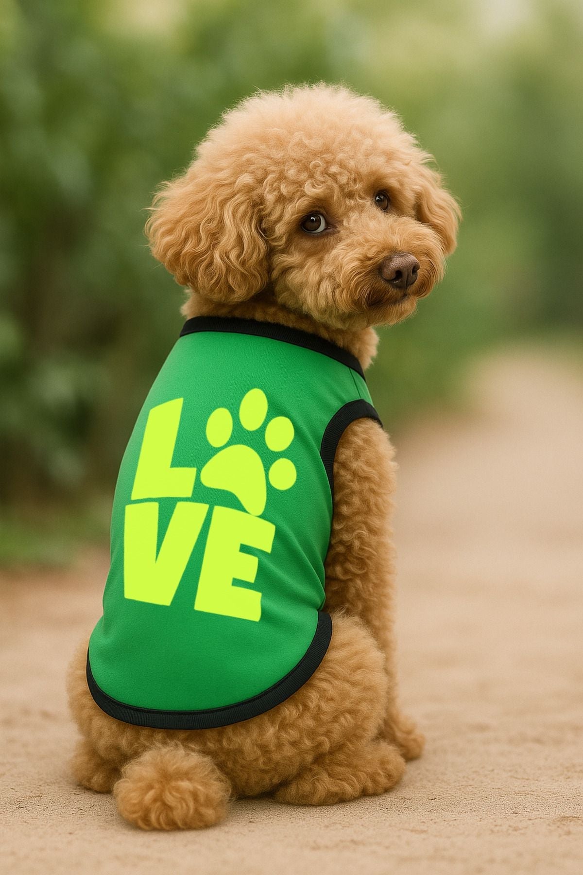 Dog or Cat T-Shirt - Green Love