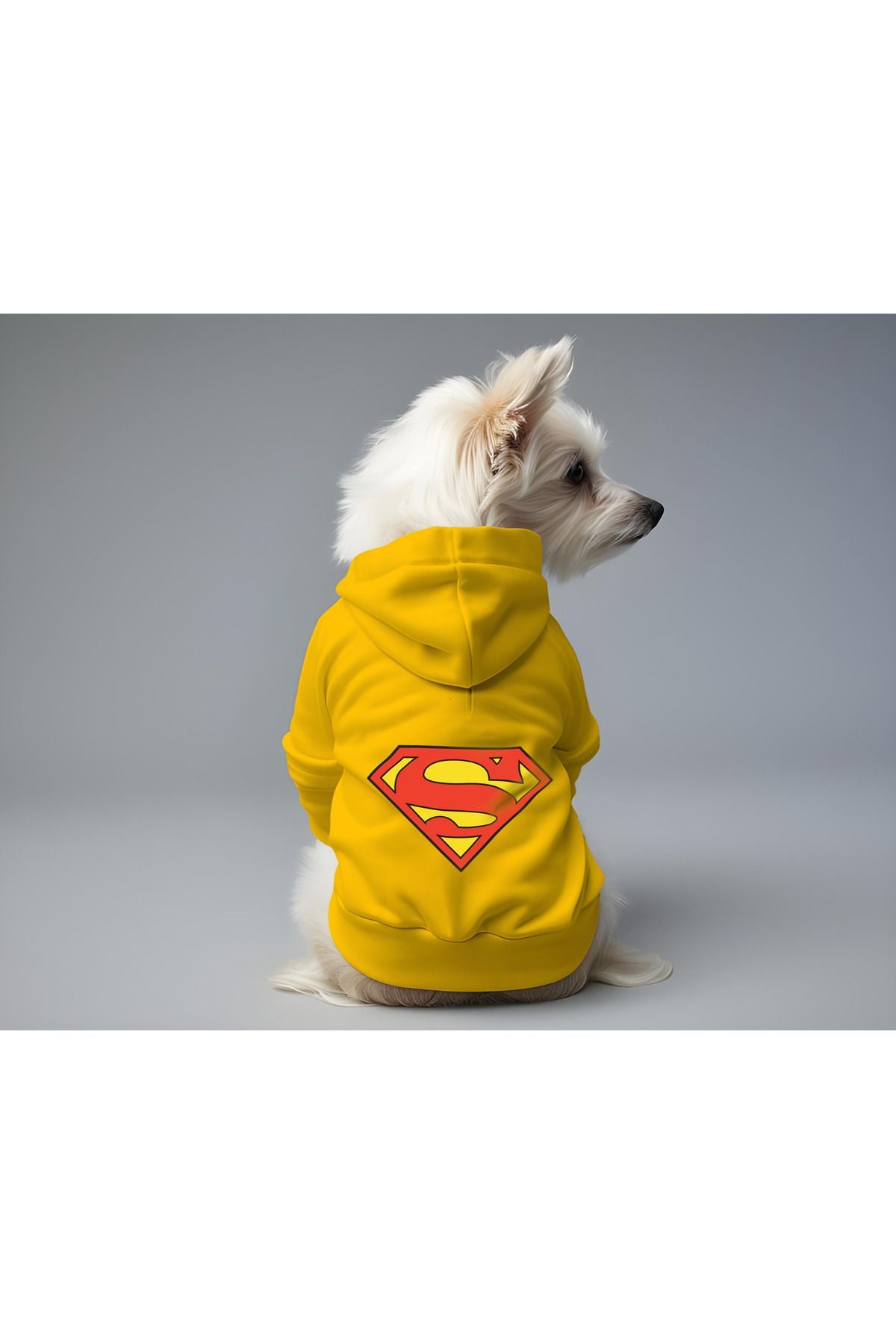 Dog or Cat Hoodie - Yellow Superman