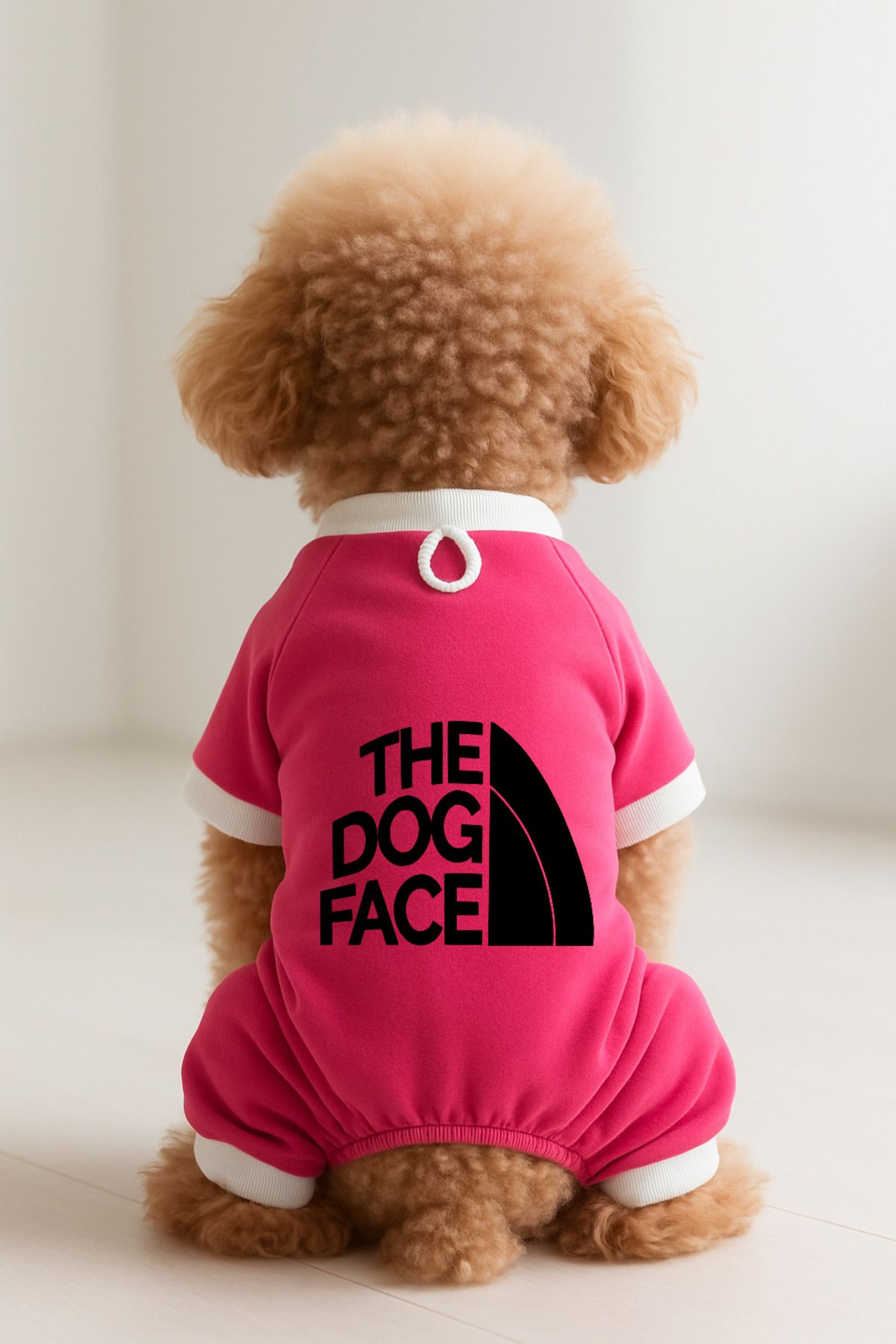 Dog or Cat 4 Leg Jumpsuit - Pink The Dog Face