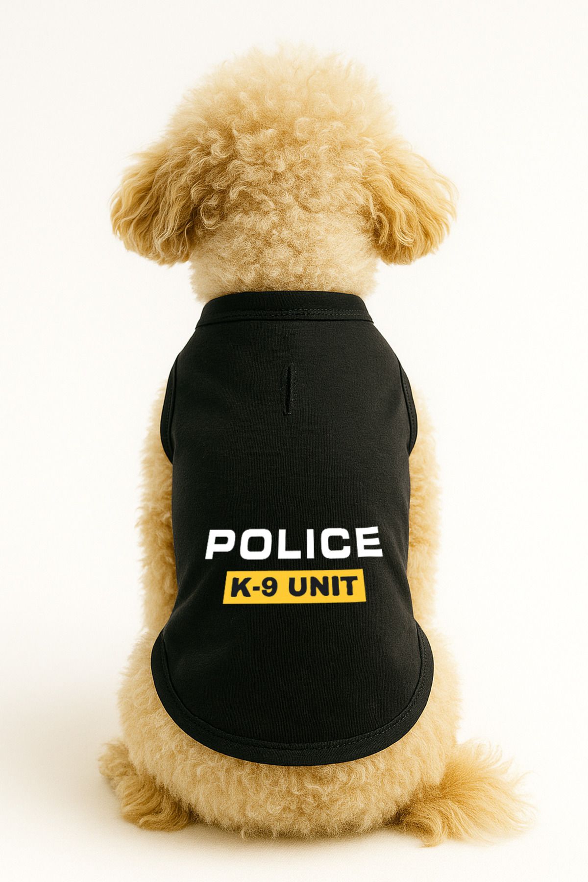 Dog or Cat T-Shirt - Black Police K-9 Unit