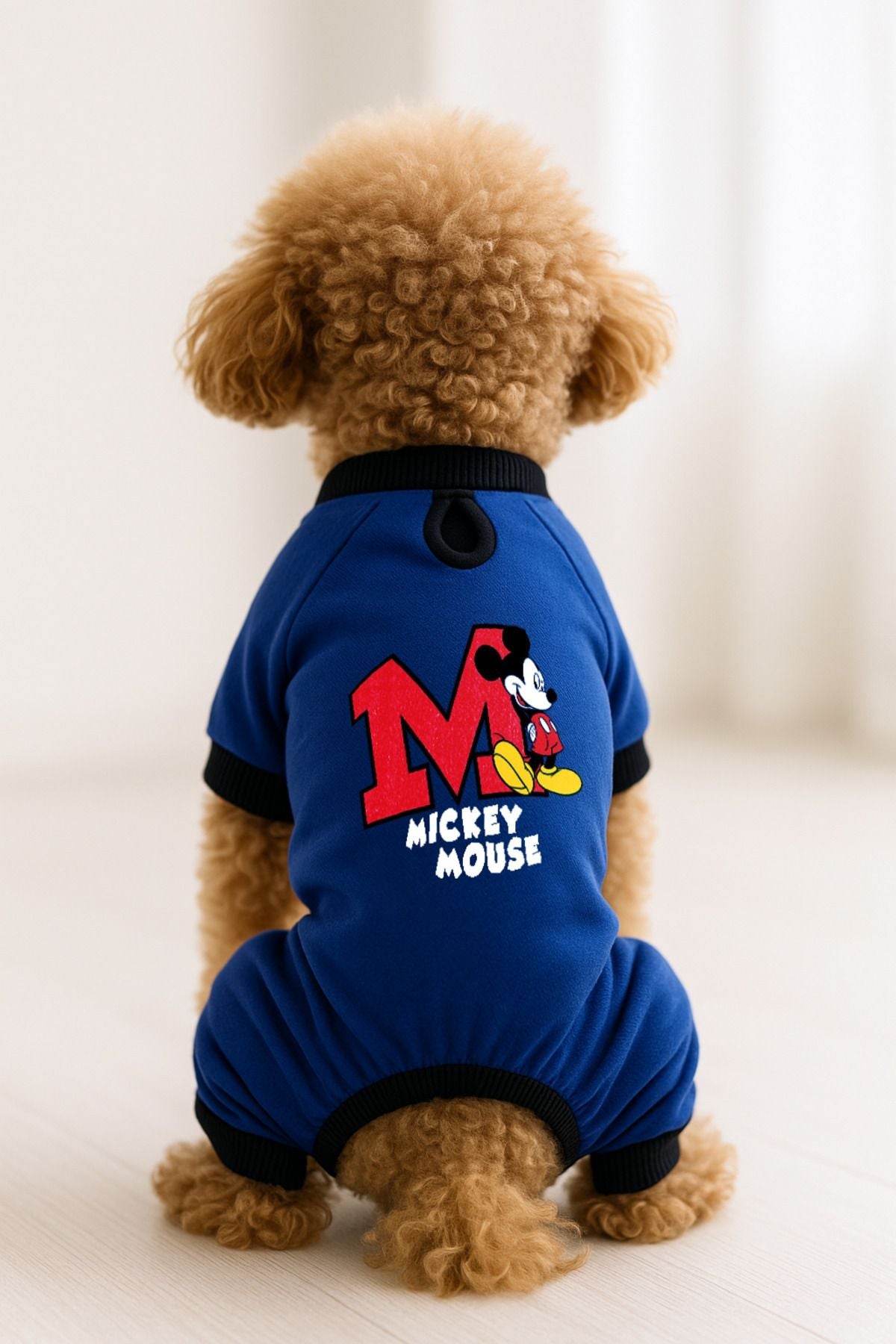 Dog or Cat 4 Leg Jumpsuit - Blue Mickey Mouse