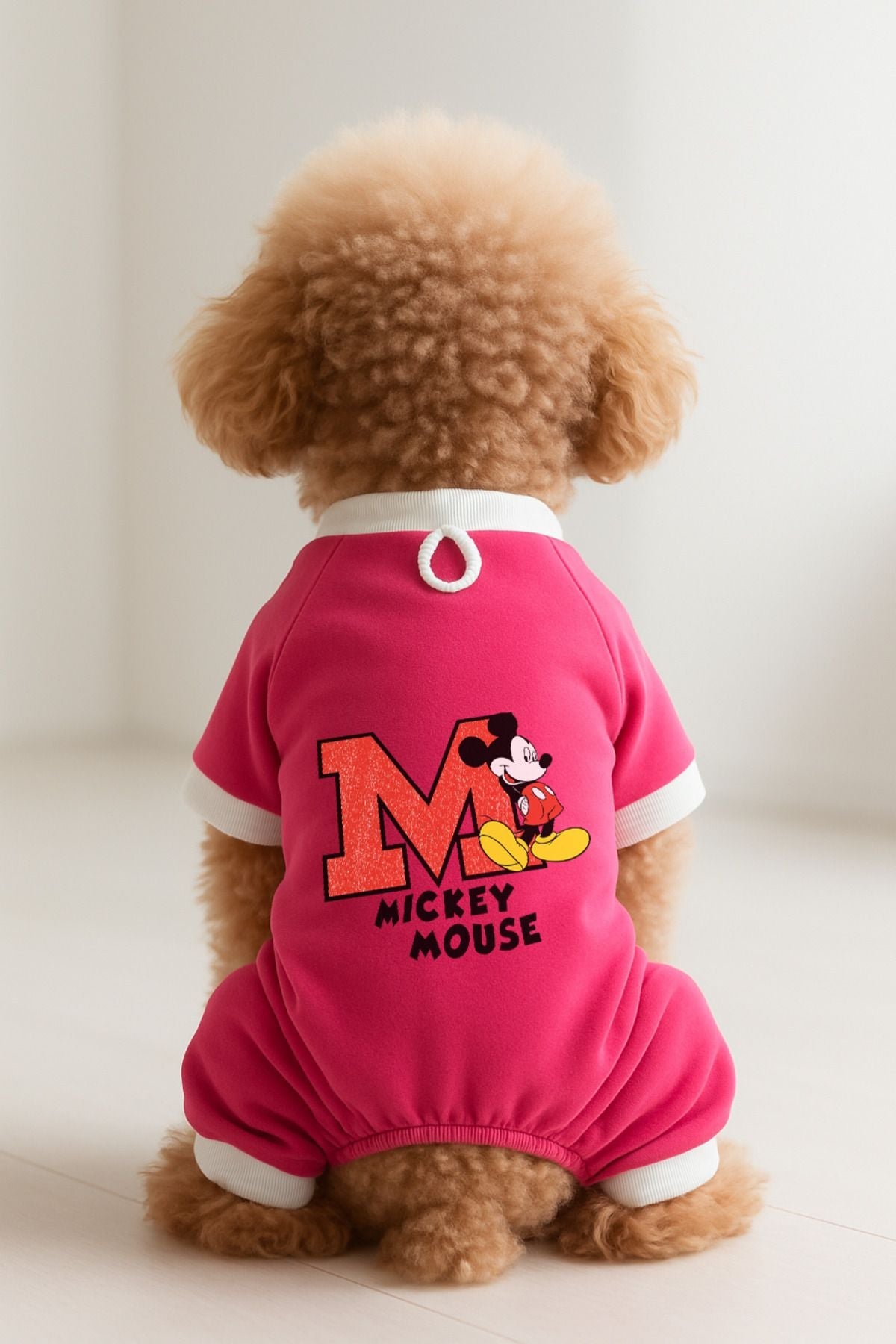 Dog or Cat 4 Leg Jumpsuit - Pink Mickey Mouse