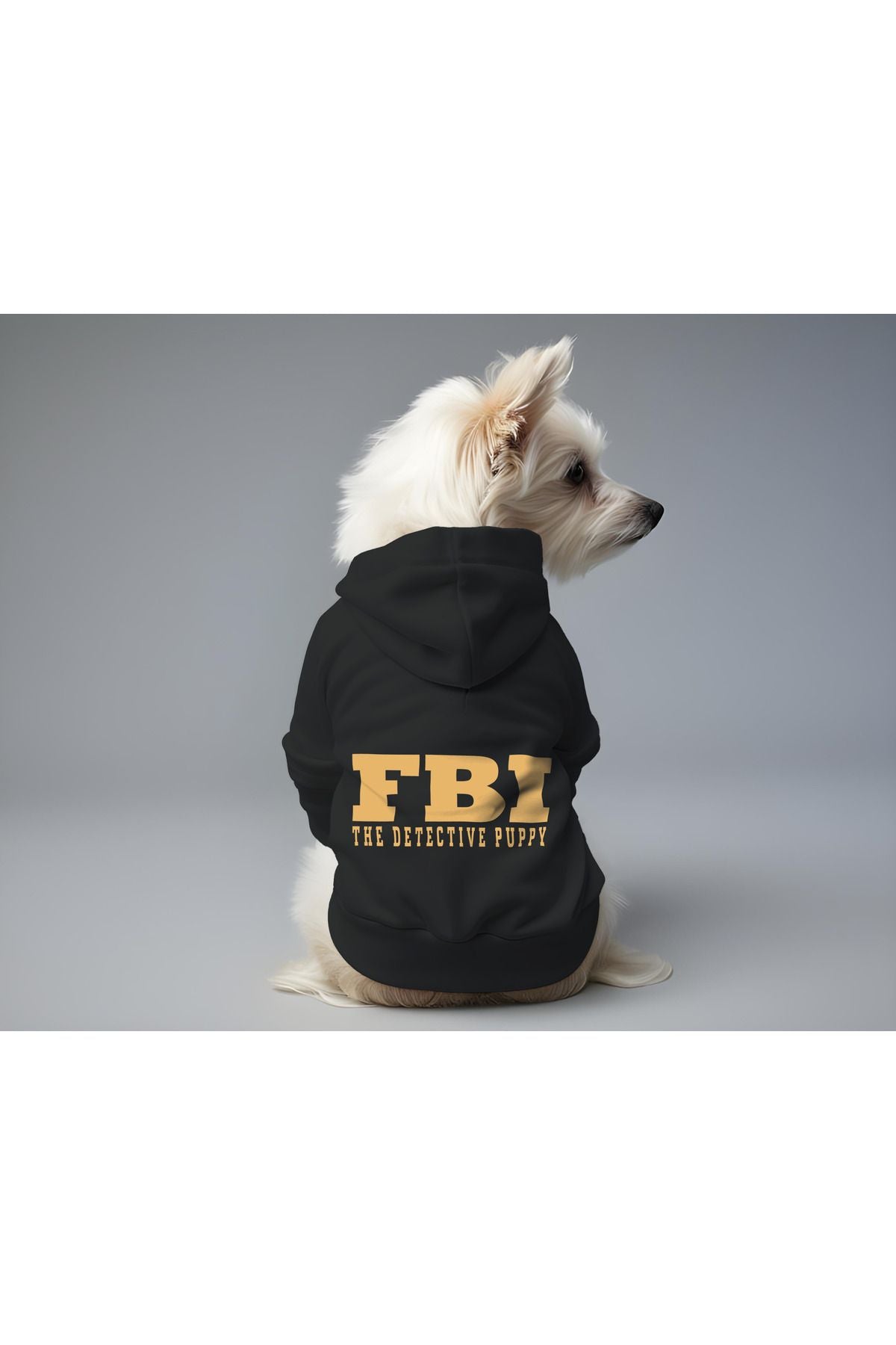 Dog or Cat Hoodie - Black FBI