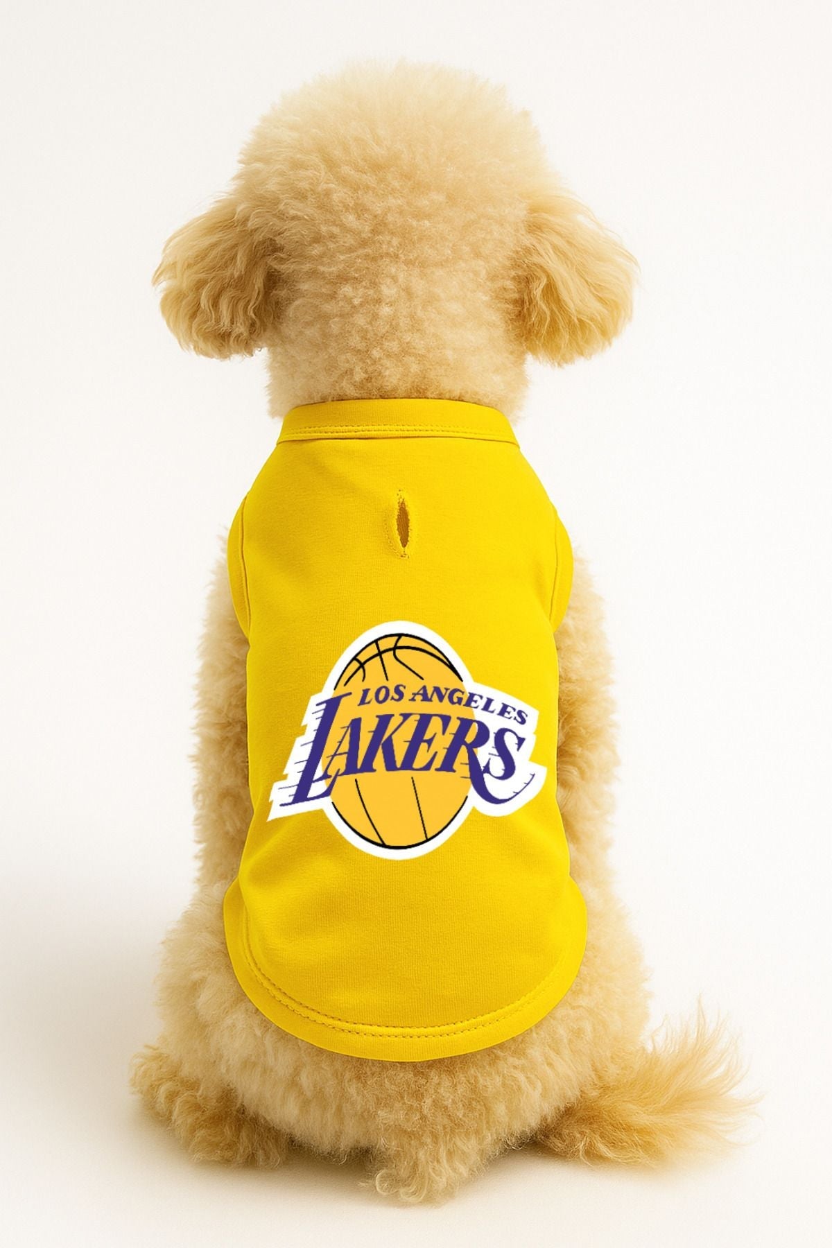 Dog or Cat T-Shirt - Yellow Los Angeles Lakers