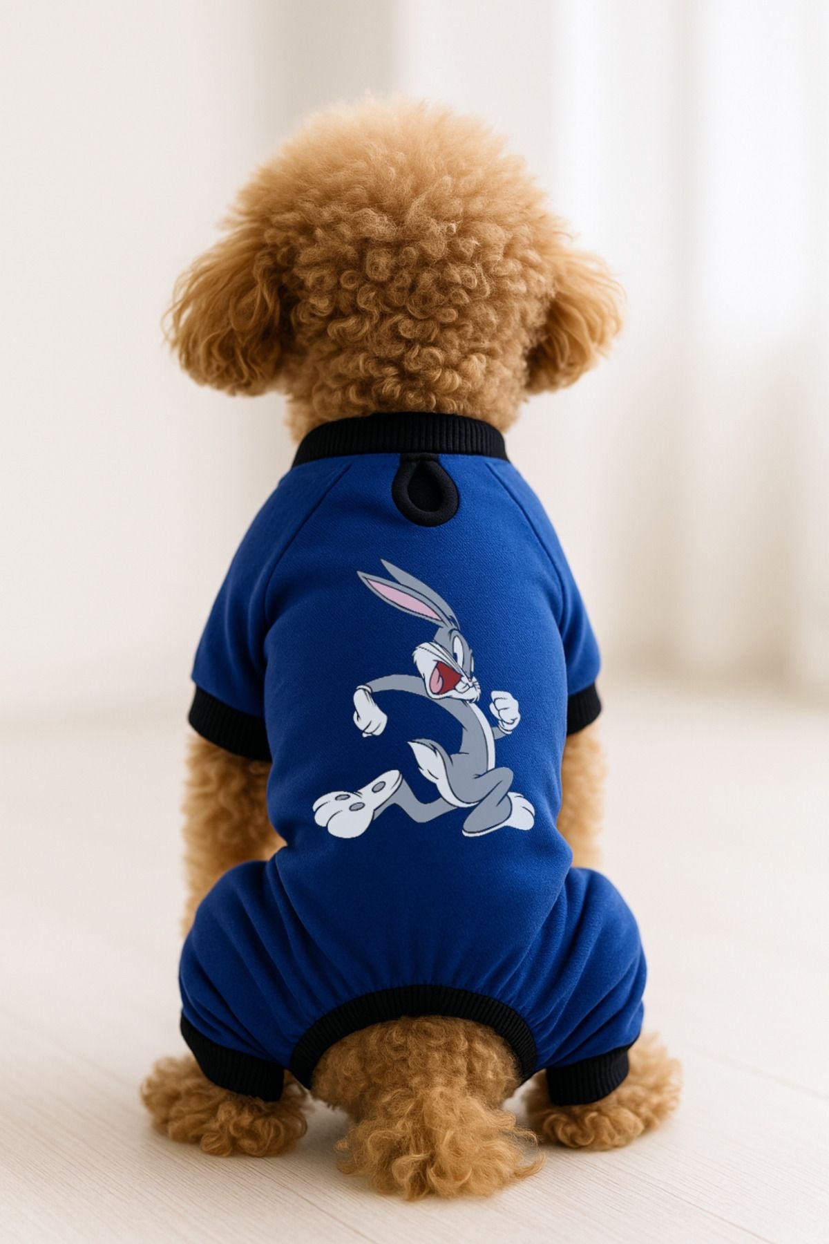 Dog or Cat 4 Leg Jumpsuit - Blue Bugs Bunny