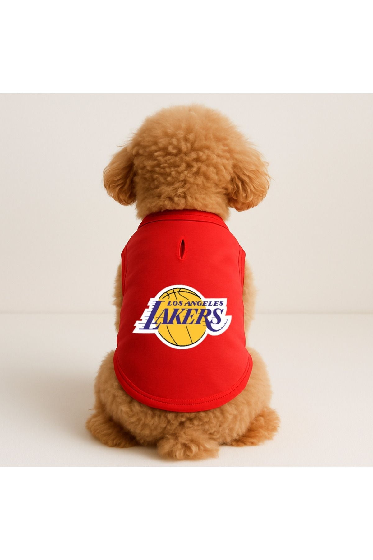 Dog or Cat T-Shirt - Red Los Angeles Lakers