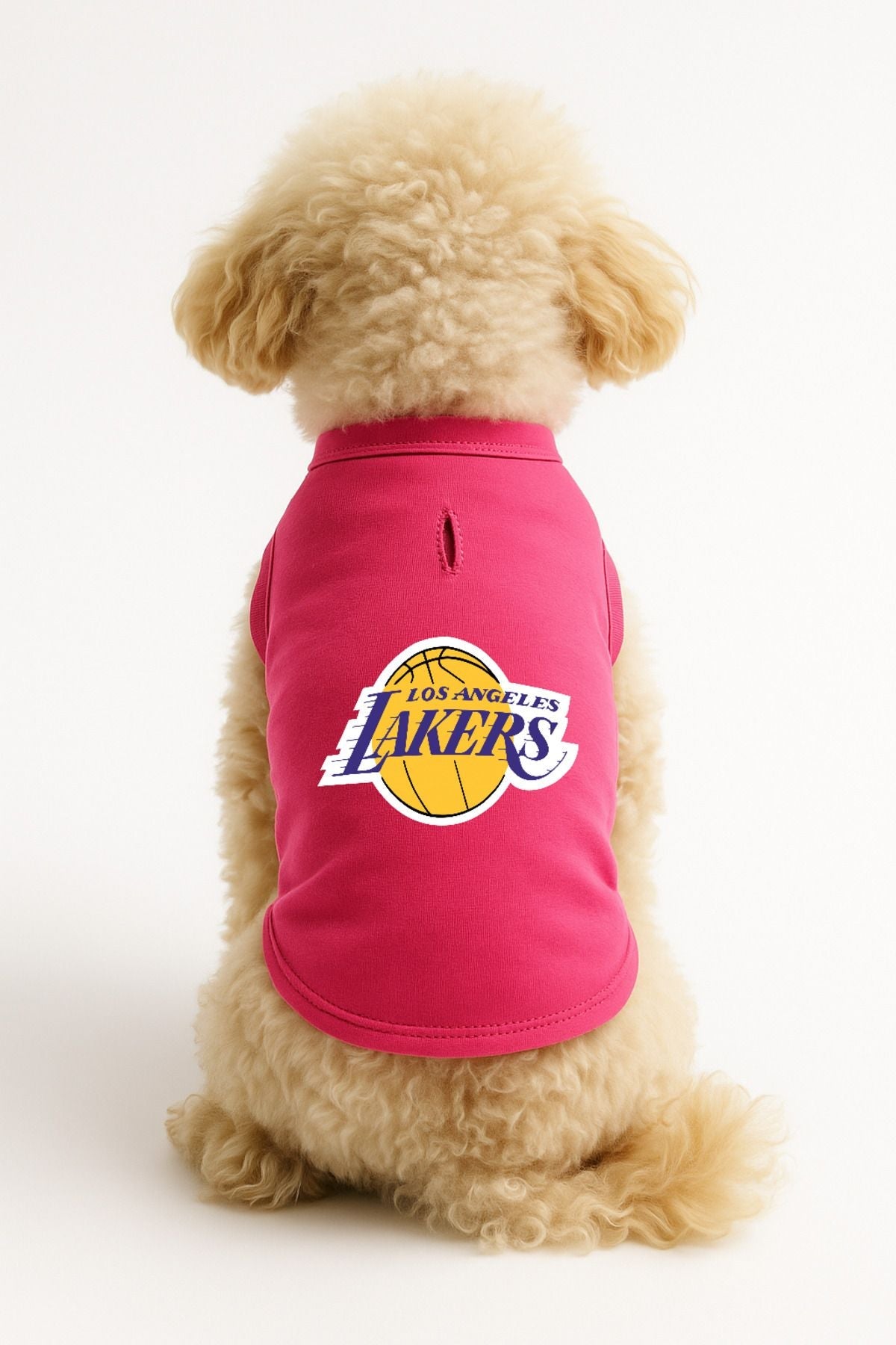 Dog or Cat T-Shirt - Pink Los Angeles Lakers