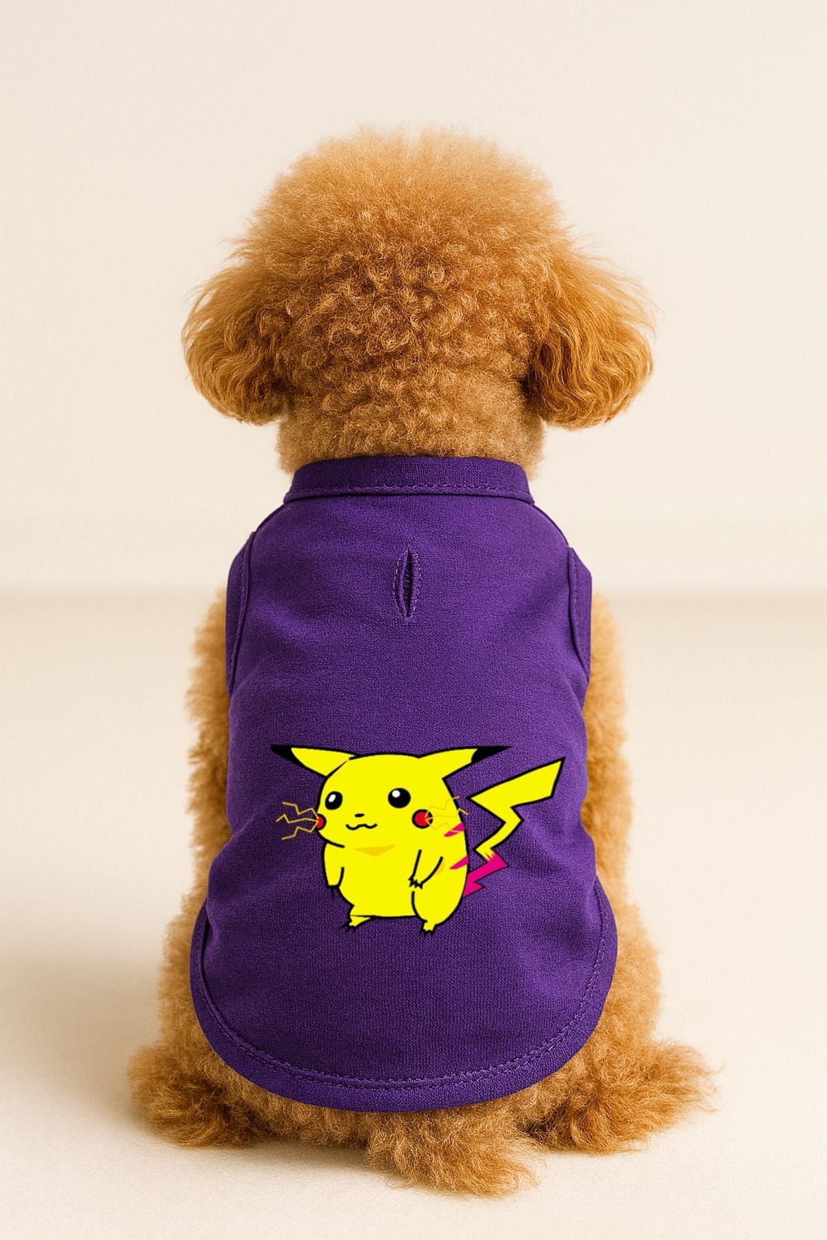 Dog or Cat T-Shirt - Purple Pikachu