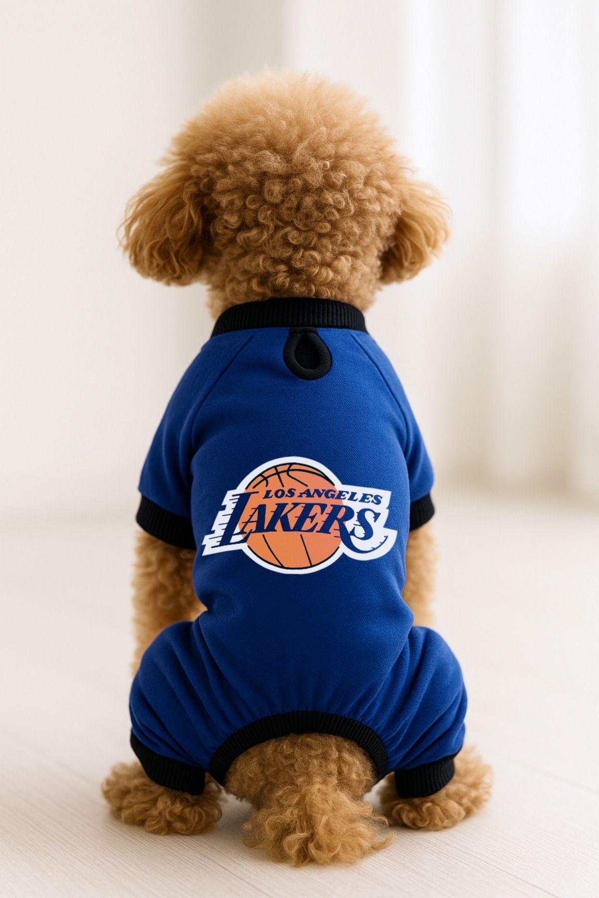 Dog or Cat 4 Leg Jumpsuit - Blue Los Angeles Lakers