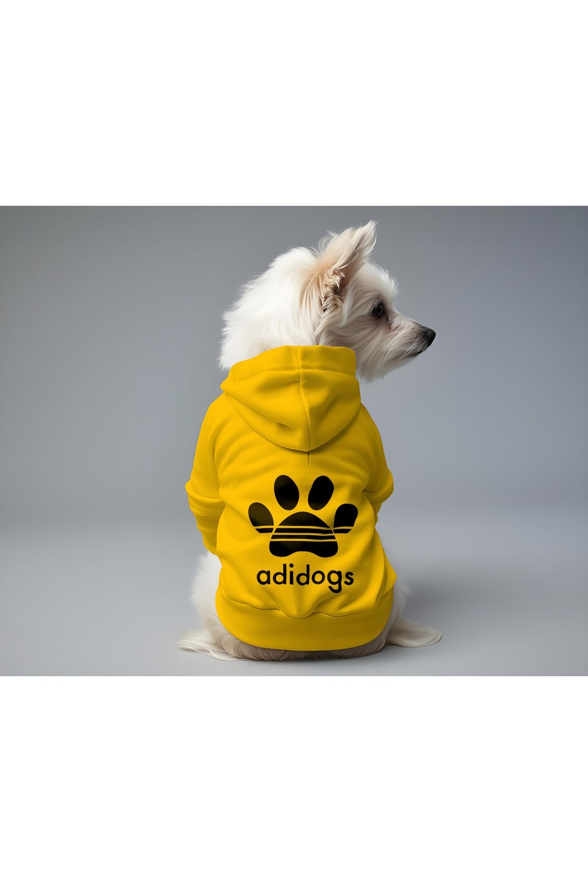 Dog or Cat Hoodie - Yellow Adidog