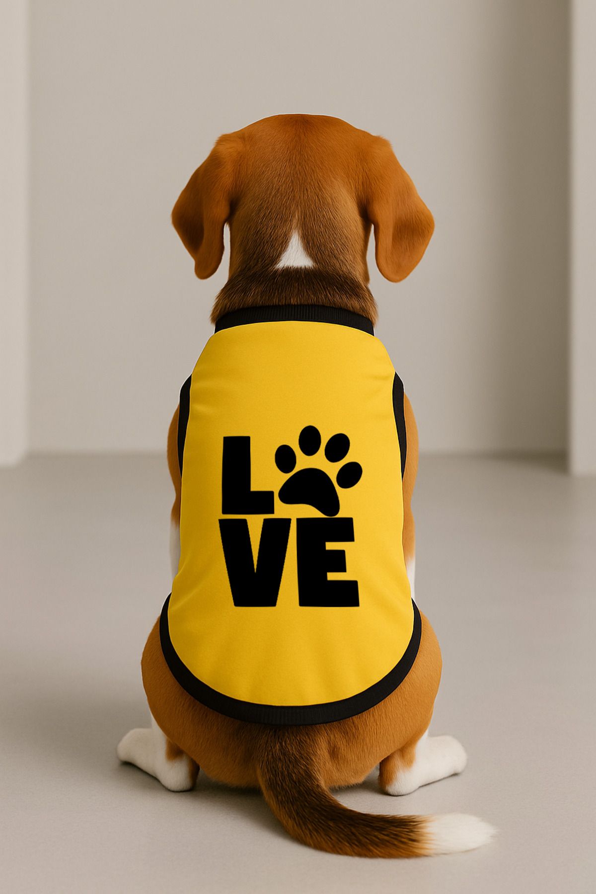 Dog or Cat T-Shirt - Yellow Love