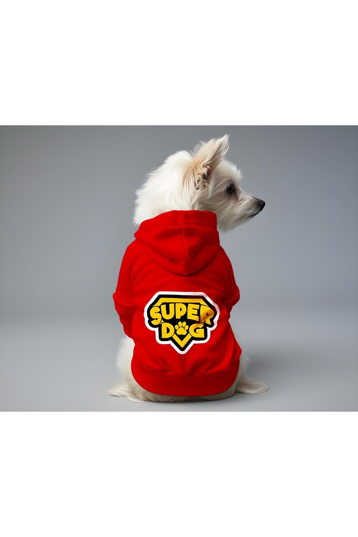 Dog or Cat Hoodie - Red Super Dog