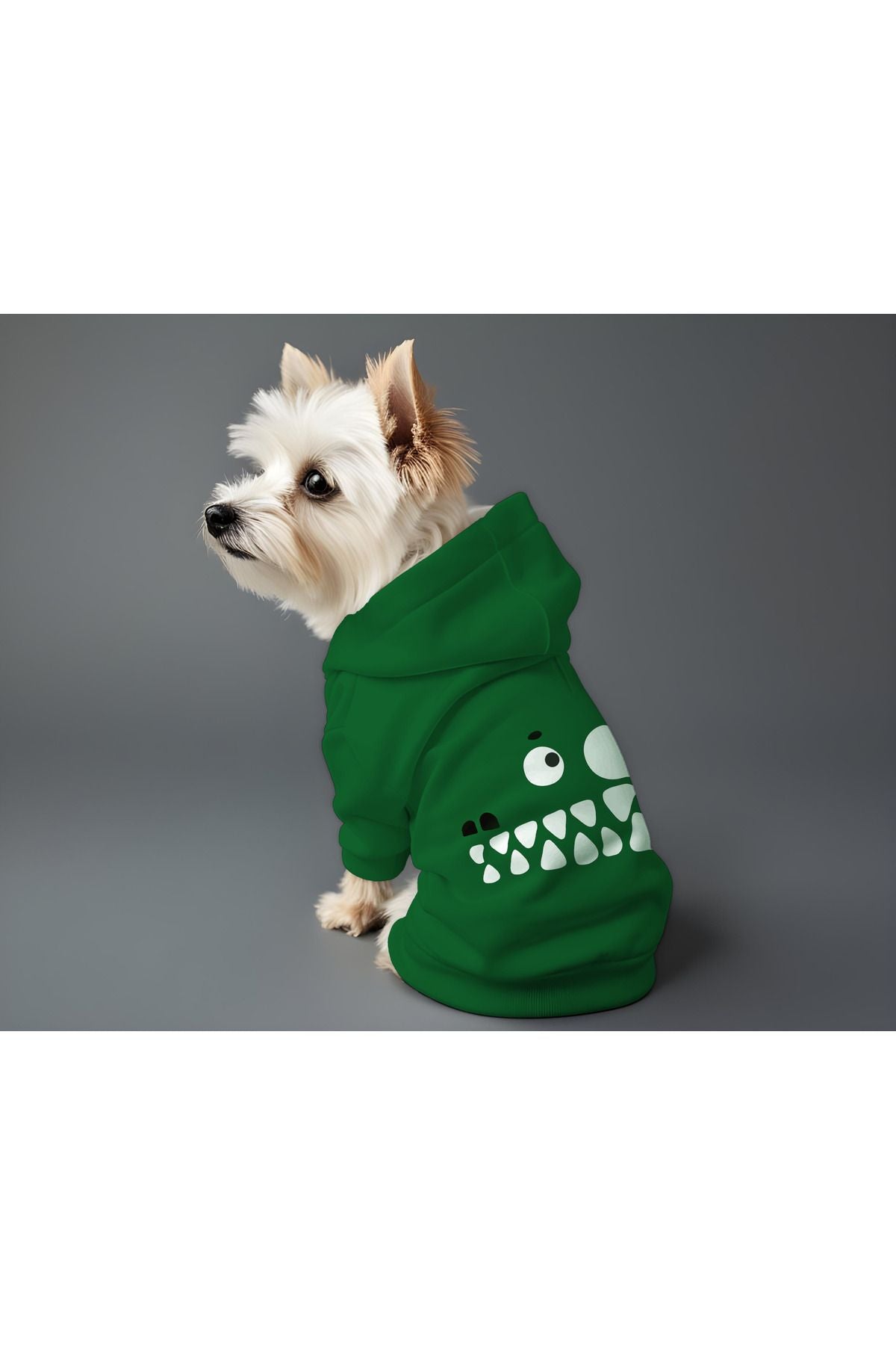 Dog or Cat Hoodie - Green Crocodile