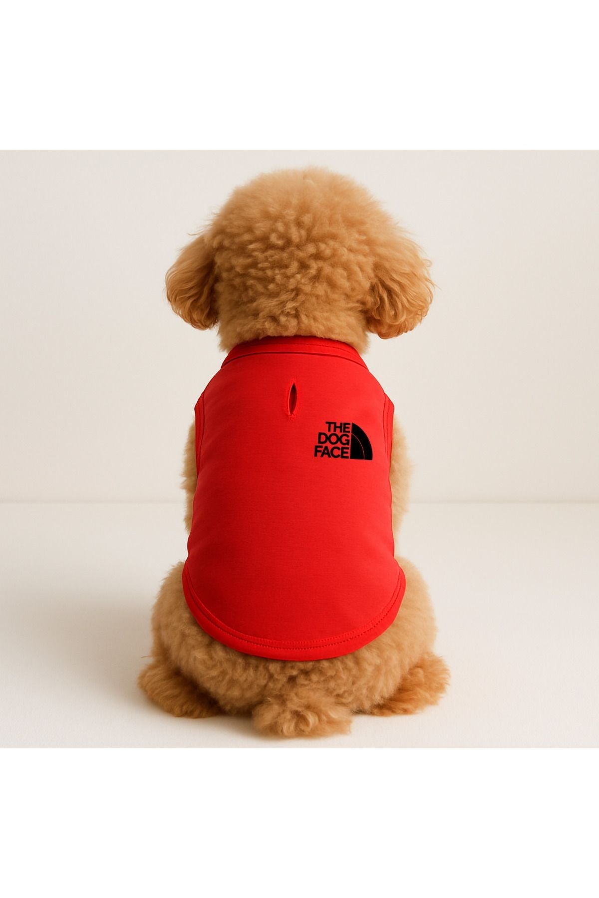 Dog or Cat T-Shirt - Red The Dog Face