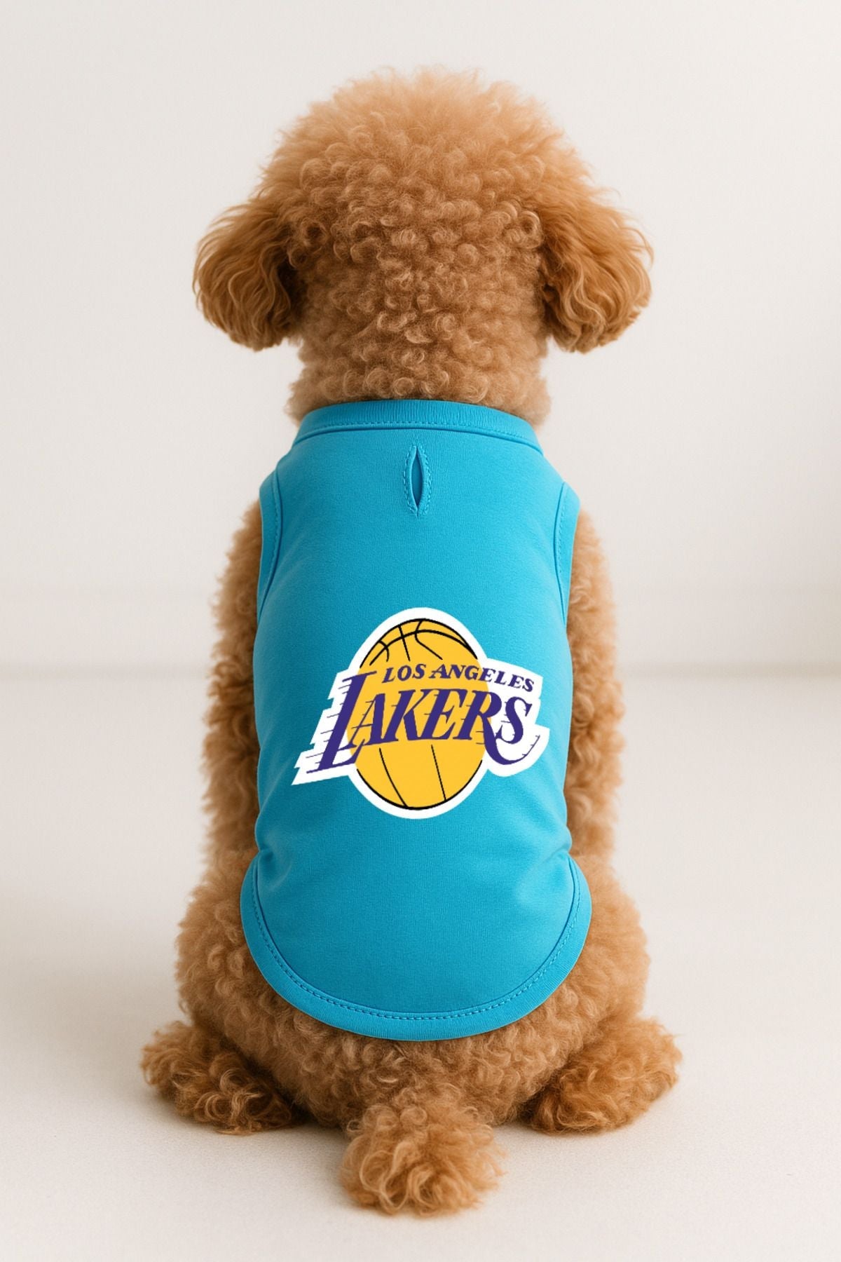 Dog or Cat T-Shirt - Turquoise Los Angeles Lakers