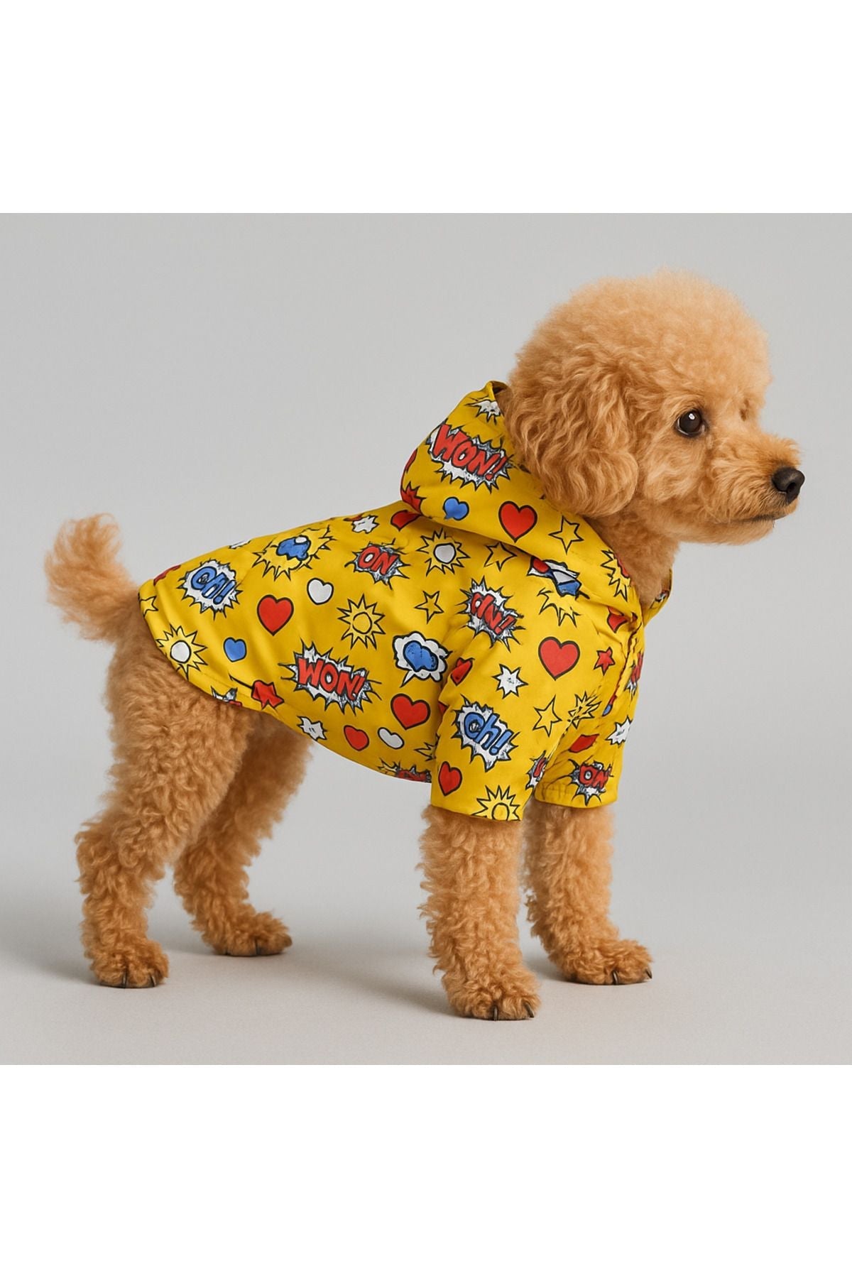 Dog Raincoat - Waterproof - Mesh - Yellow WOW