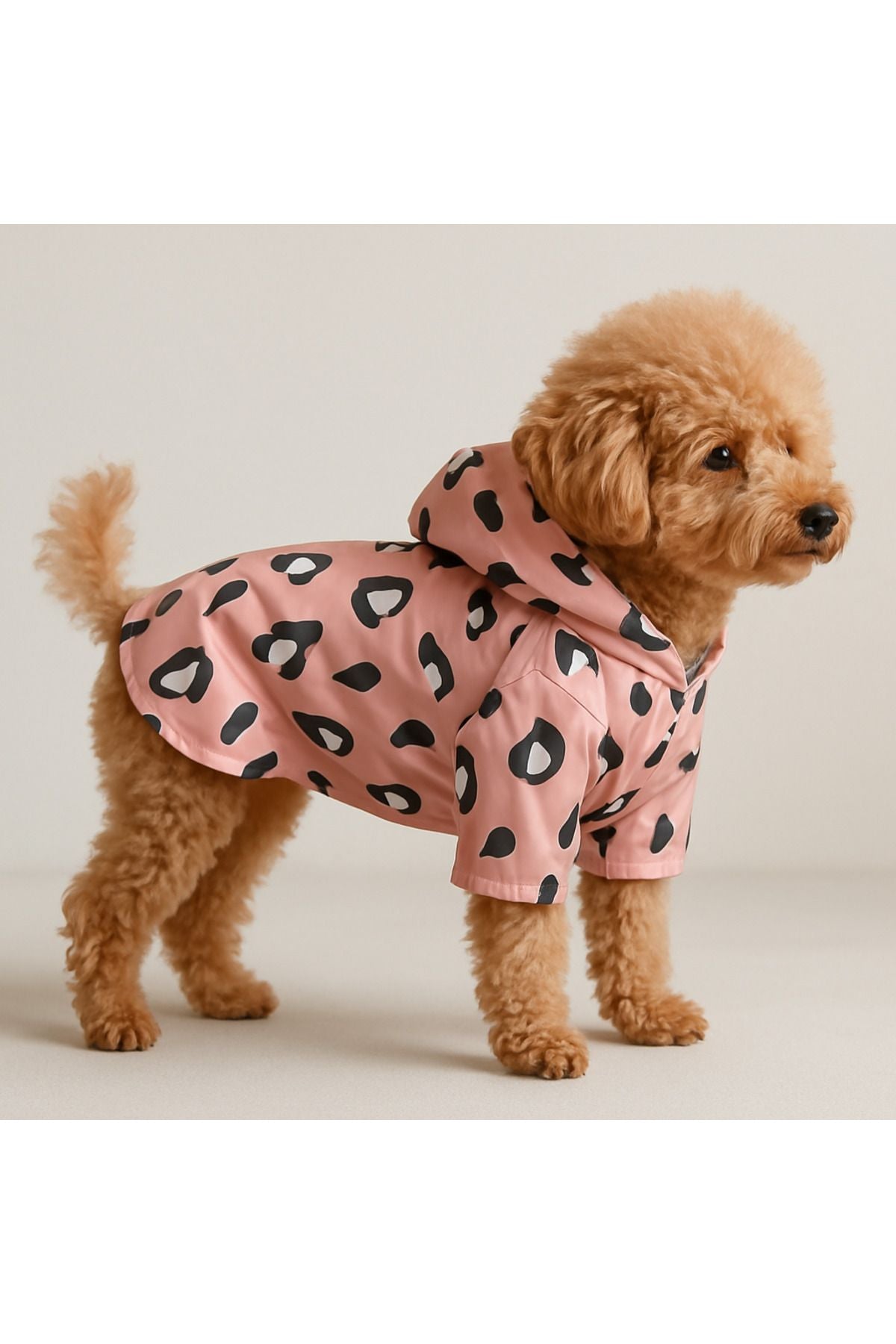 Dog Raincoat - Waterproof - Mesh - Pink Leopard v2