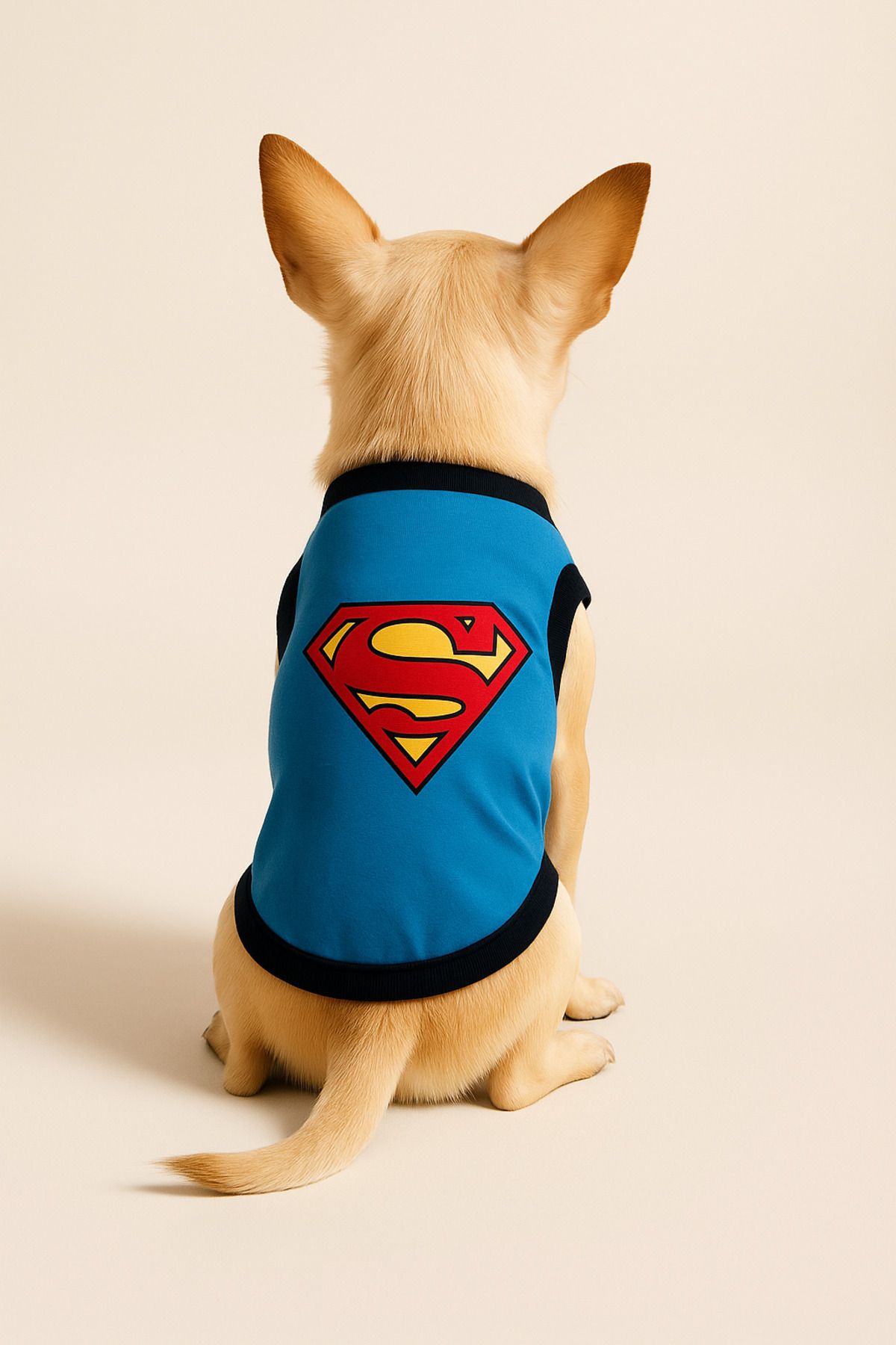 Dog or Cat T-Shirt - Blue Superman