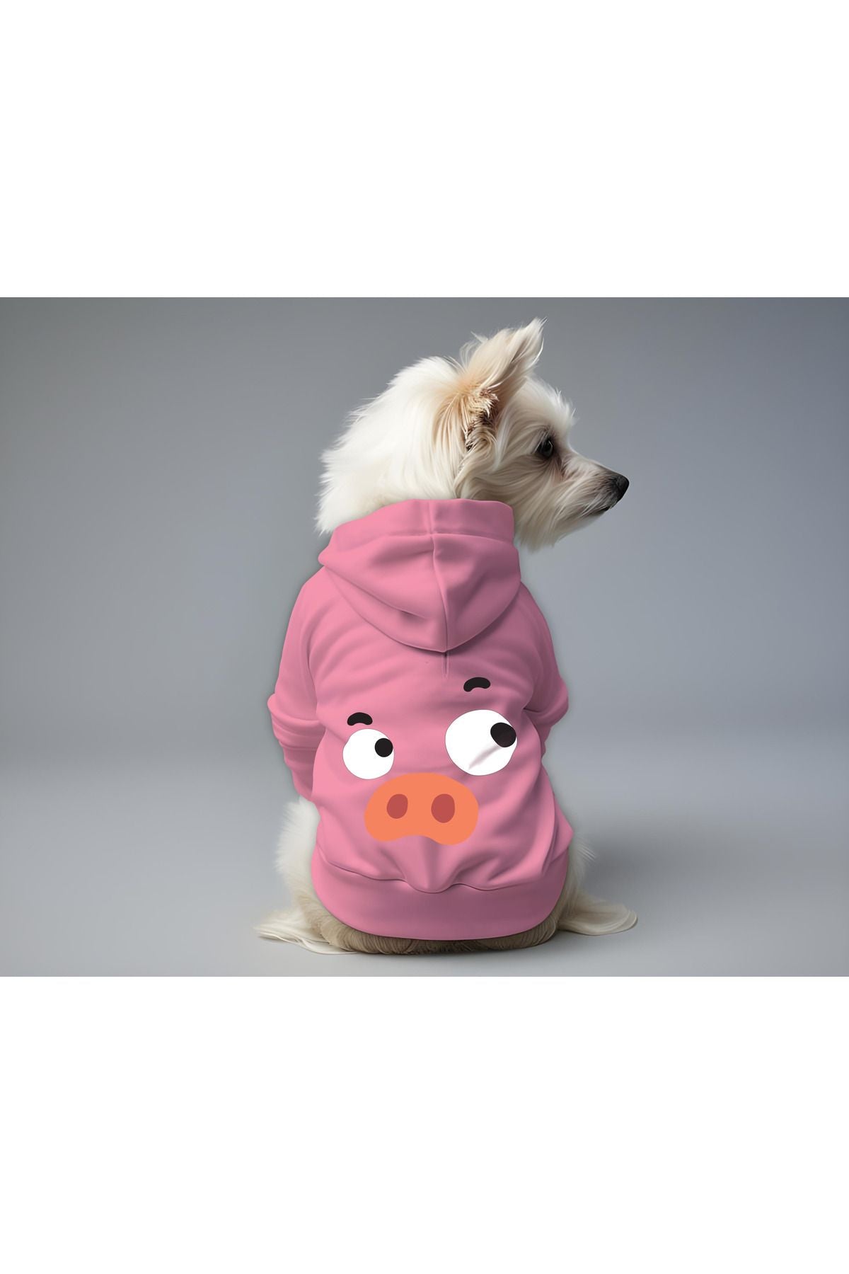 Dog or Cat Hoodie - Pink Pig