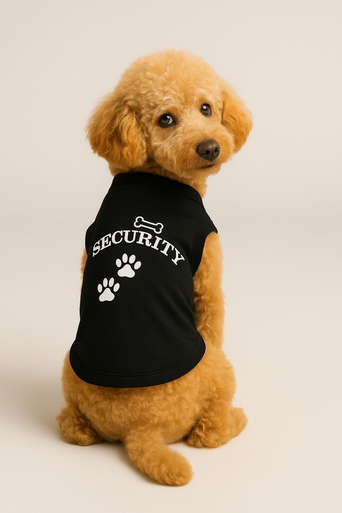 Dog or Cat T-Shirt - Black Security