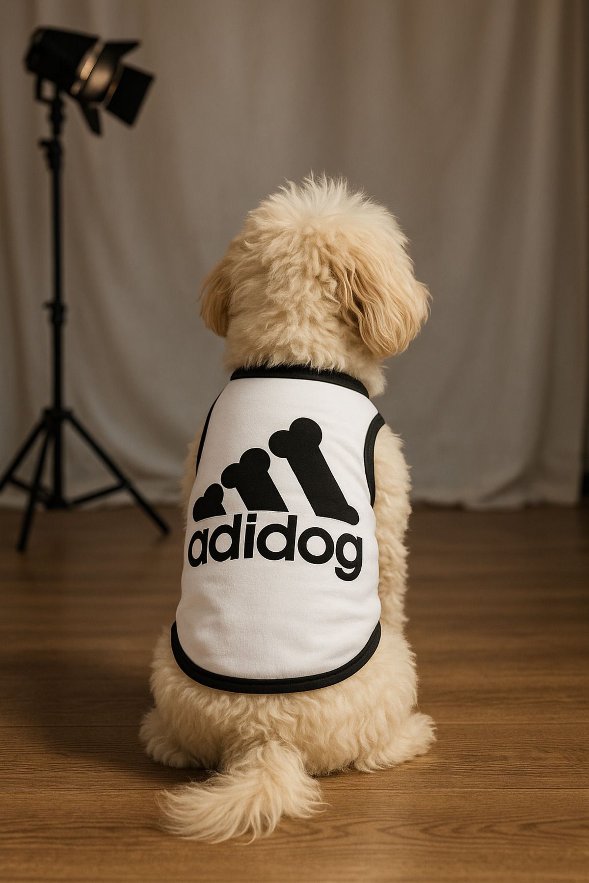 Dog or Cat T-Shirt - White Adidog