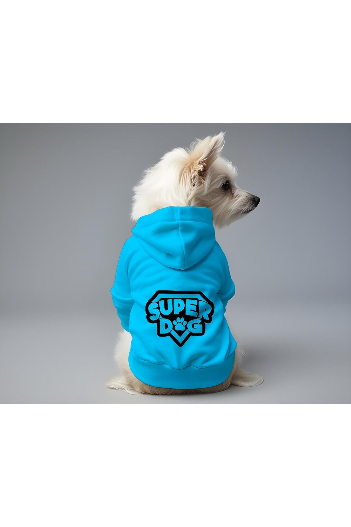 Dog or Cat Hoodie - Blue Super Dog