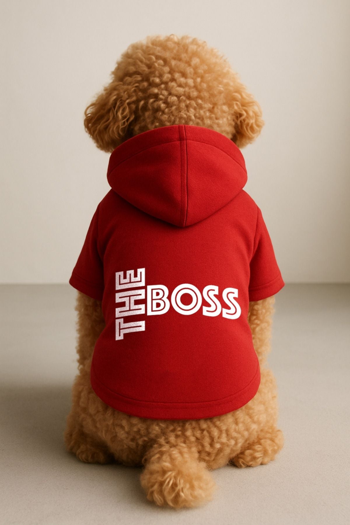 Dog or Cat Hoodie - Red The Boss