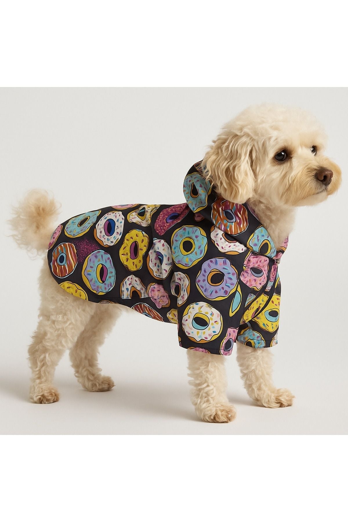Dog Raincoat - Waterproof - Mesh - Colorful Donut