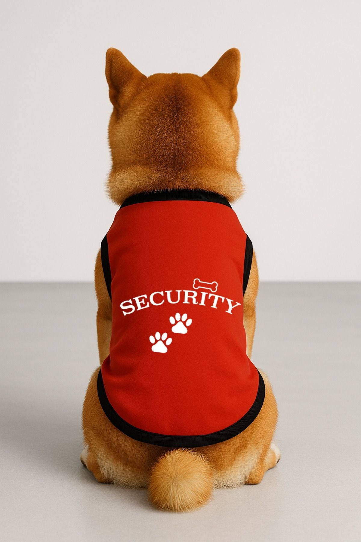 Dog or Cat T-Shirt - Red Security