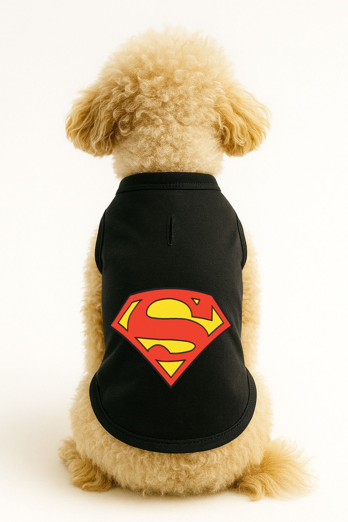 Dog or Cat T-Shirt - Black Superman