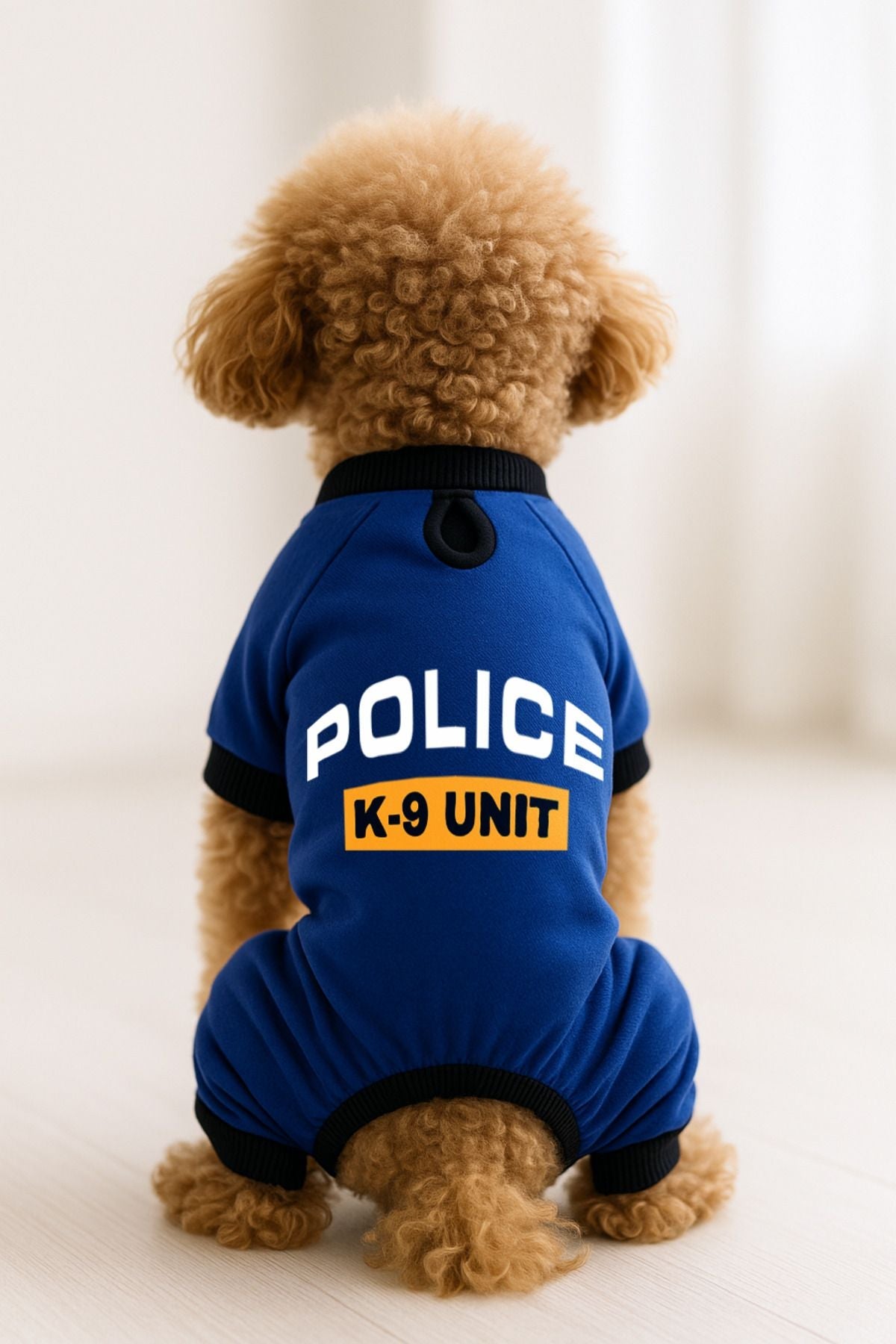 Dog or Cat 4 Leg Jumpsuit - Blue Police K-9 Unit