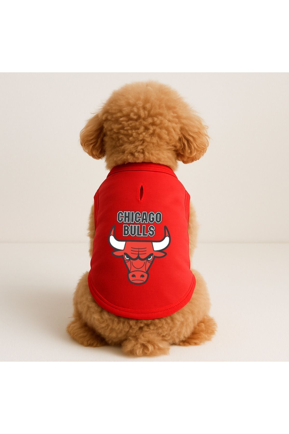 Dog or Cat T-Shirt - Red Chicago Bulls